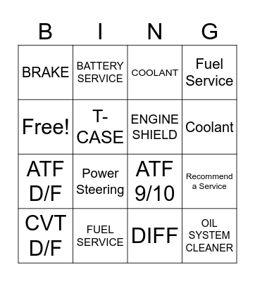 BASNEY BINGO - TECHS Bingo Card