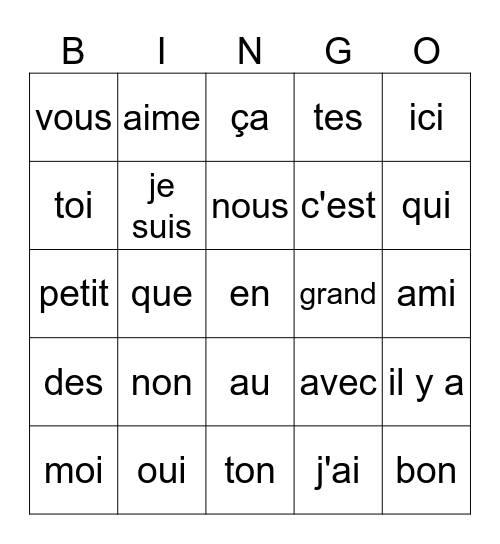 Liste 7,8,9 Bingo Card