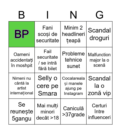 Beach Please Bingo Card