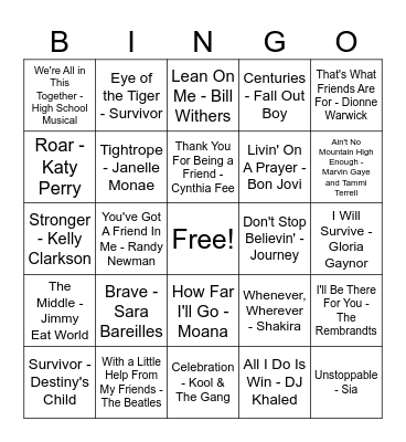 Test Bingo Card