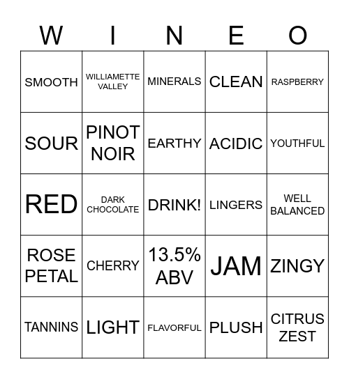 VIRETON Bingo Card