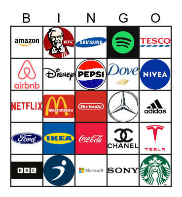 Brand Bingo! Bingo Card