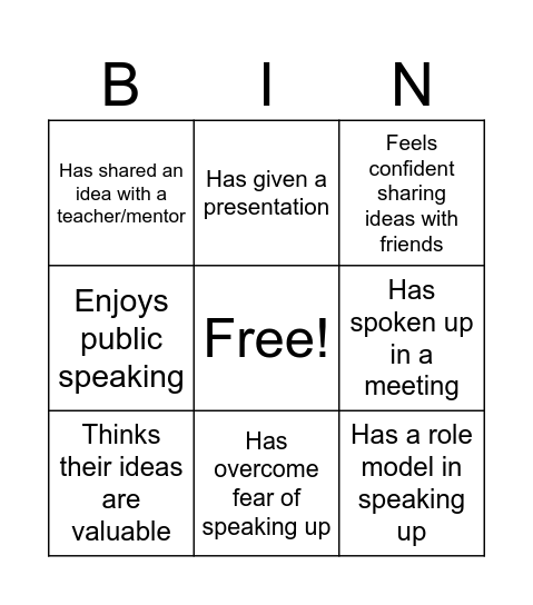 Pitch BINGO Minus the GO Bingo Card