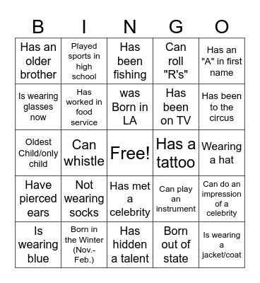 Serenity Now! Bingo Card