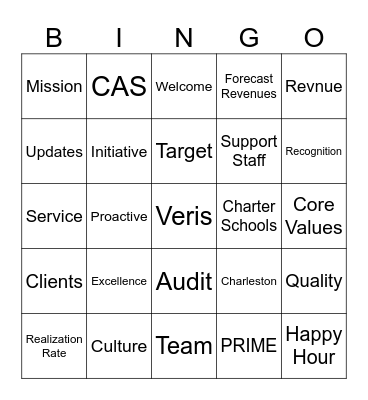 Veris BINGO Card