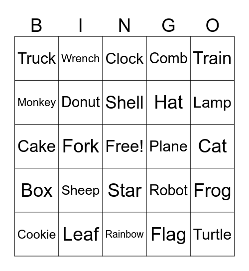 Drawing Bingo Card