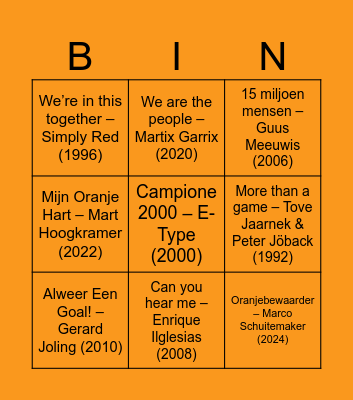 EK BINGO 2024 Bingo Card