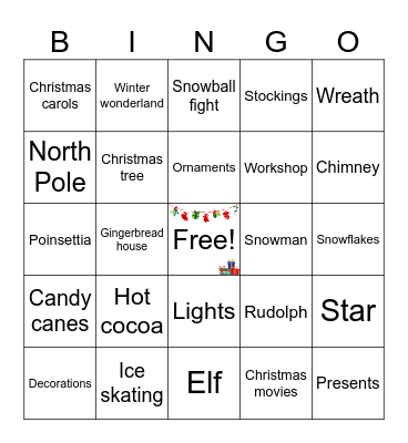 Christmas Bingo Card