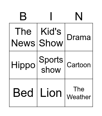 Summer Camp 2024 Bingo Card