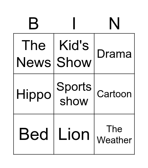 Summer Camp 2024 Bingo Card