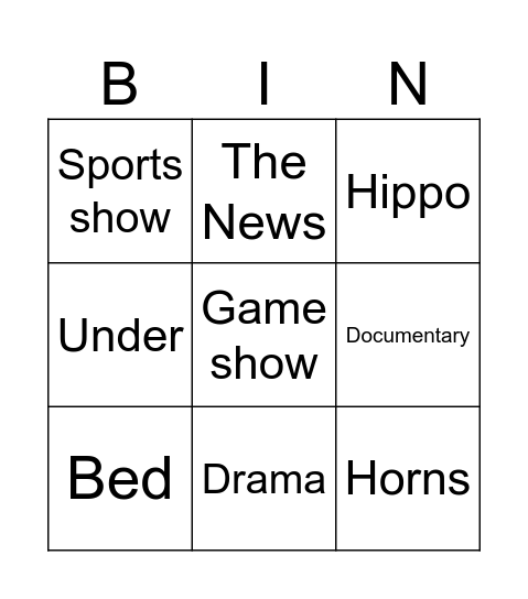 Summer Camp 2024 Bingo Card