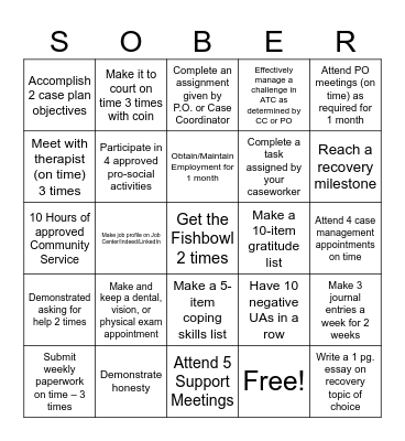 ATC Participant Bingo Card