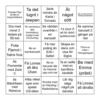 Bakken 2024 Bingo Card