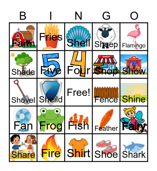 f And sh Words Bingo Card f-and-sh-words-bingo-card