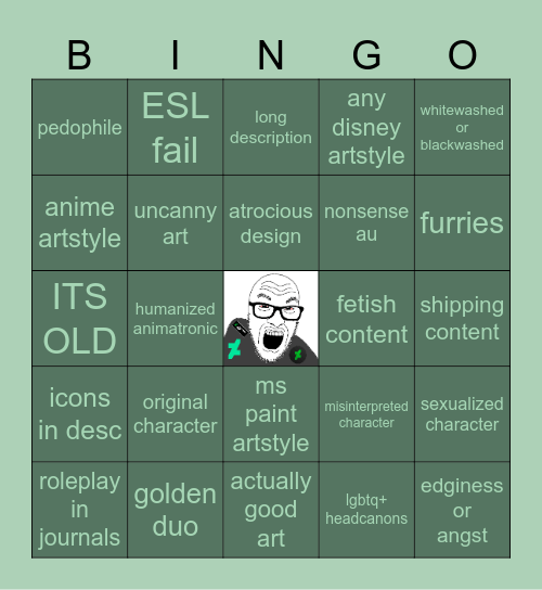 Deviantart FNaF Bingo Card