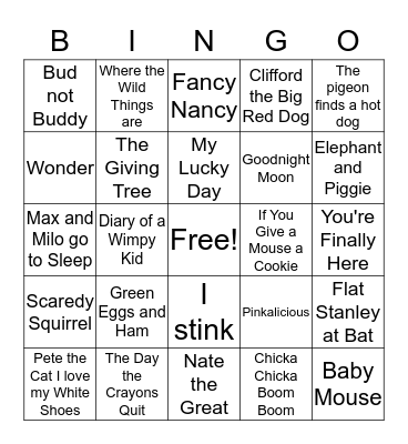 Columbus Library's Book Bingo Card