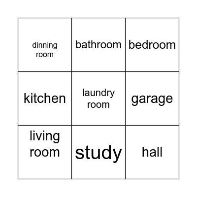 House Bingo Card