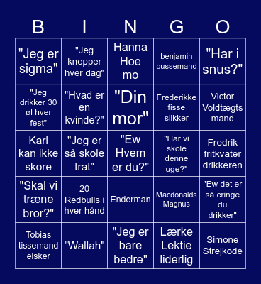 STX BINGOOOO Bingo Card