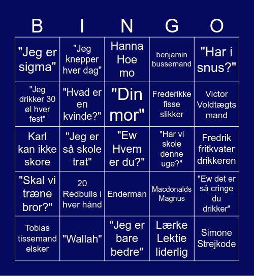 STX BINGOOOO Bingo Card