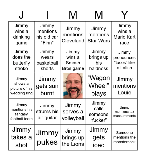 Jimbo Bingo Card