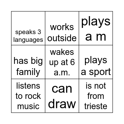 Bingo Card