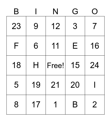 EK 2024!!! Bingo Card