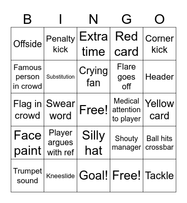 Football date night Bingo Card