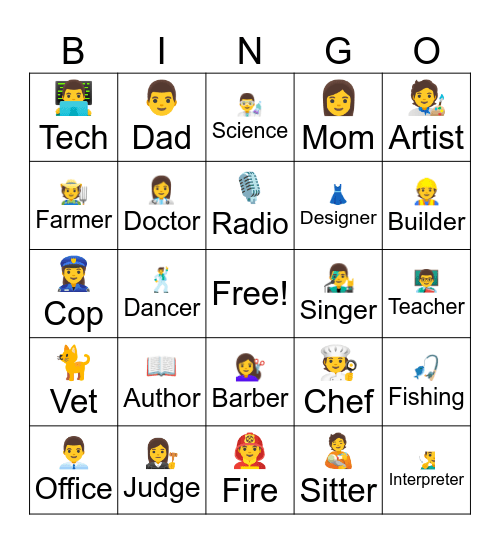 JOB BINGO Card