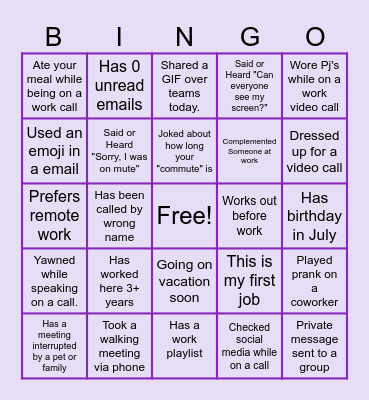 Bingo Card