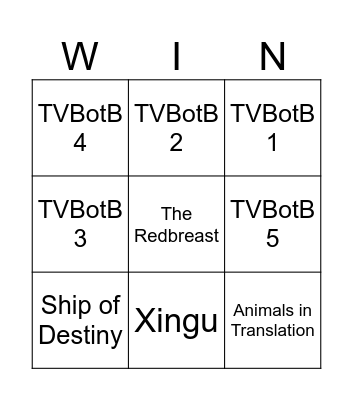 Legendary BINGO No. 2 July Bingo Card
