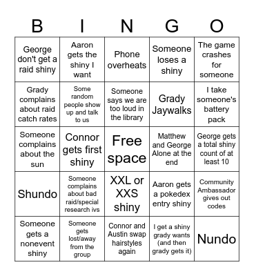 GOFEST 2024 Bingo Card