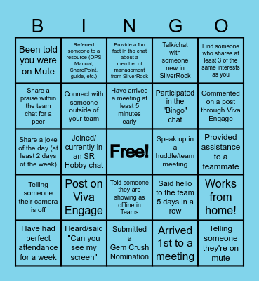 TAQ "I have, or I will" Bingo Edition! Bingo Card