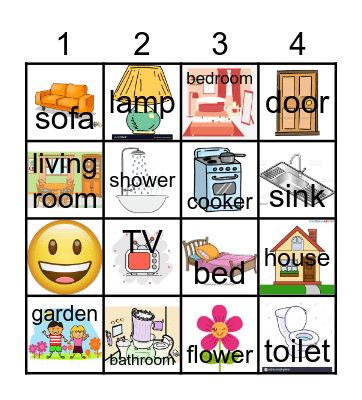 House Bingo Card