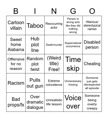 Tomorrow’s teaching Bingo Card