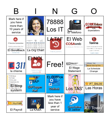 TAS Loteria Bingo Card