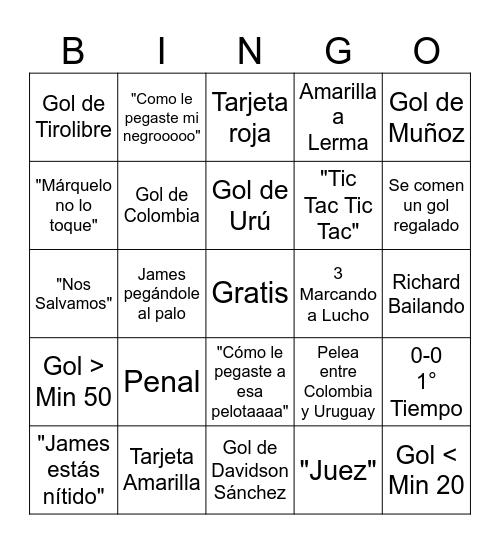 Bingo xd Bingo Card