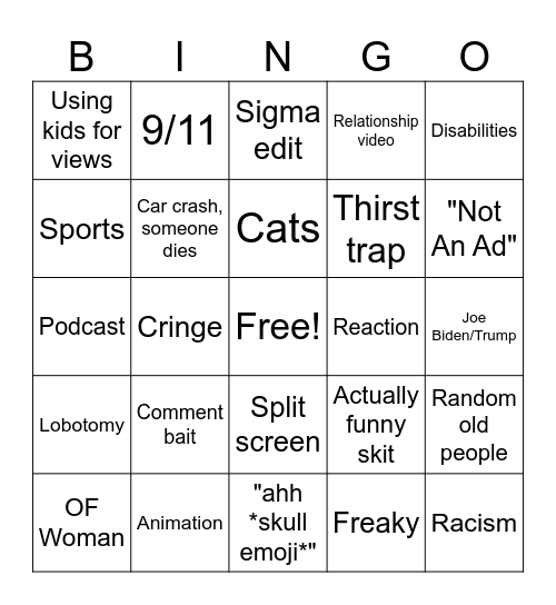 IG bingo Card