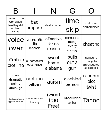 Tommorows Teachings Bingo Card