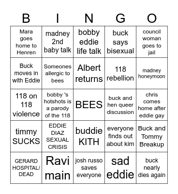 911 S8 BINGO CARD brews Bingo Card