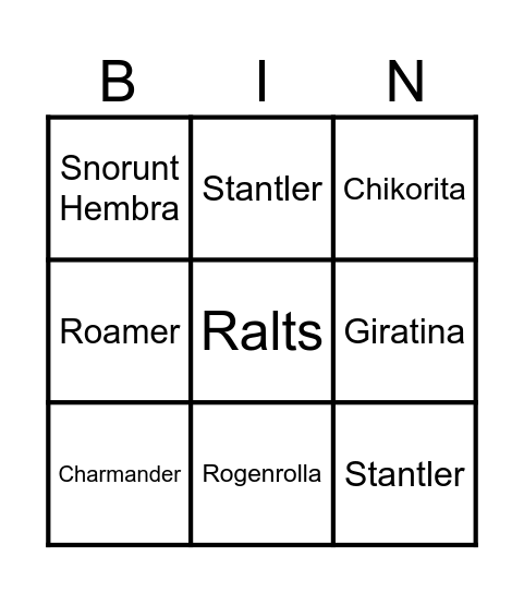 Shinys este año? Bingo Card