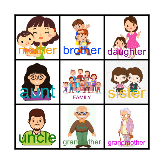 Family Bingo Card