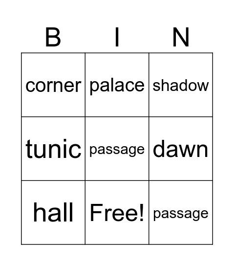 J4B Bingo Card