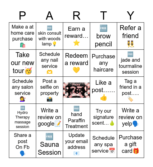 CHEERS TO 25 YEARS Bingo Card