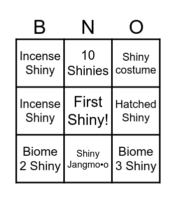 Go Fest 2024 Bingo Card