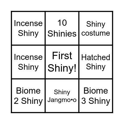 Go Fest 2024 Bingo Card