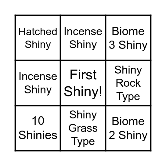 Go Fest 2024 Bingo Card