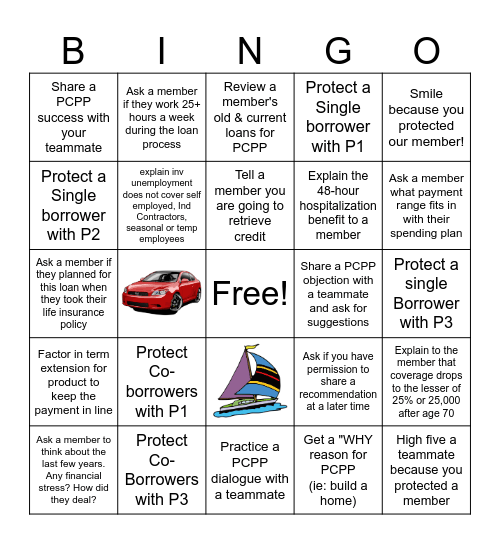 Holmen PCPP Bingo Card