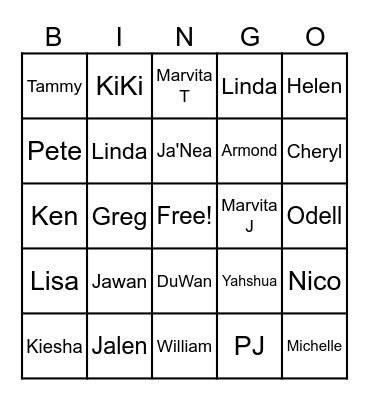 FISH FRY Bingo Card