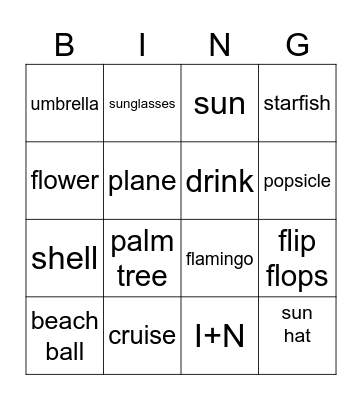 poolside at pendry Bingo Card