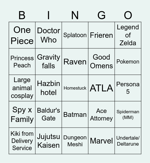 supercon2024 Bingo Card